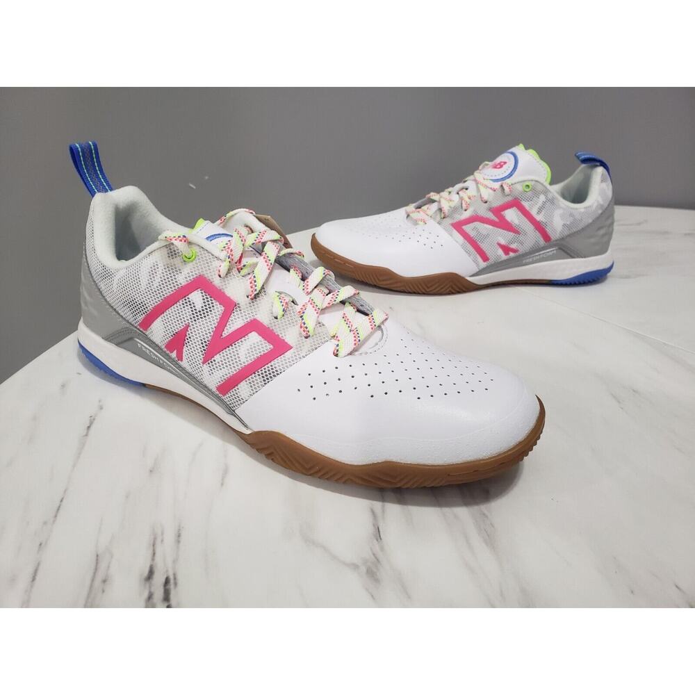 NEW New Balance Audazo V6 Pro INβ Men Size 9 Indoor Court Soccer IC Shoes Pink